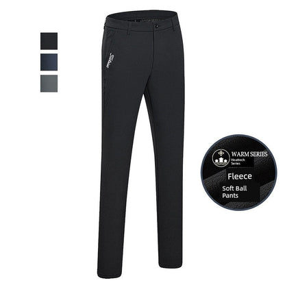 Autumn and Winter Pants Fleece - lined Warm Men's Clothing Golf - Peacock Blue 30 - Club Rehab