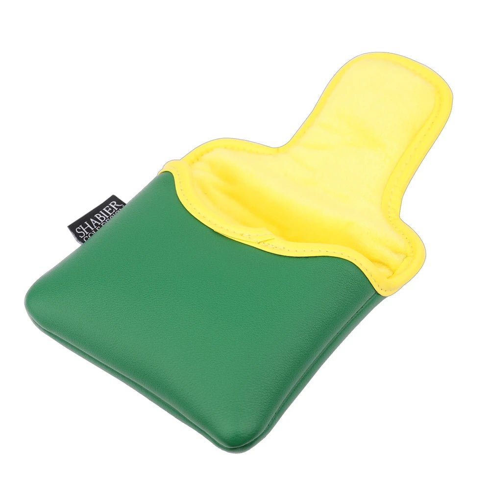 Azalea Bloom Mallet Putter Cover – Leather Edition - White - Club Rehab