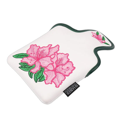 Azalea Bloom Mallet Putter Cover – Leather Edition - White - Club Rehab