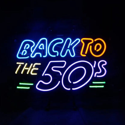 Back to The 50's Neon Light Signs - Club Rehab