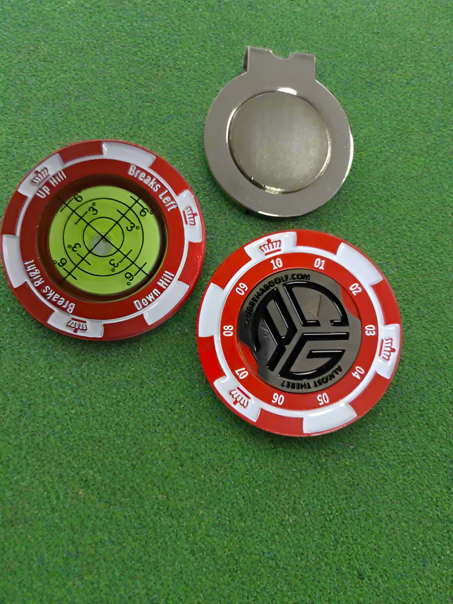 Hat-Trick Golf Level Marker and Clip