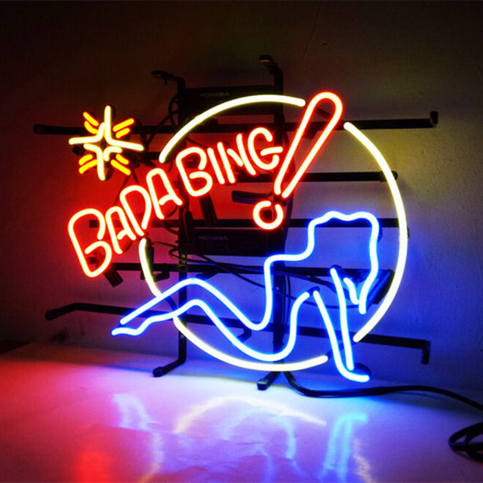 Bada Bing Girl Neon Signs - Club Rehab