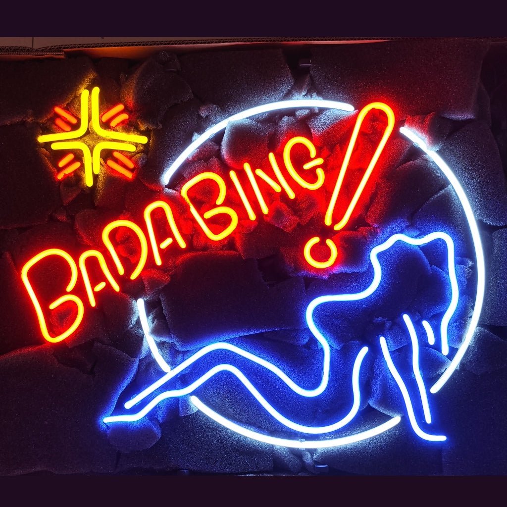 Bada Bing Girl Neon Signs - Club Rehab