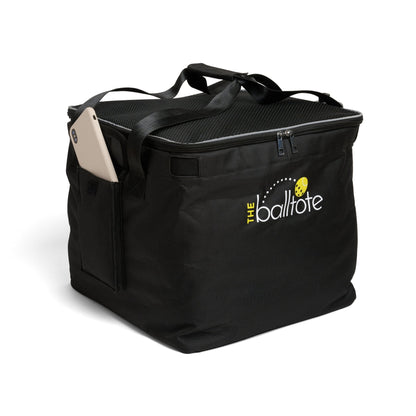 Ball Tote & Cart - Portable Teaching Cart with Black Ball Tote Bag for Tennis and Pickleball Pros - Club Rehab