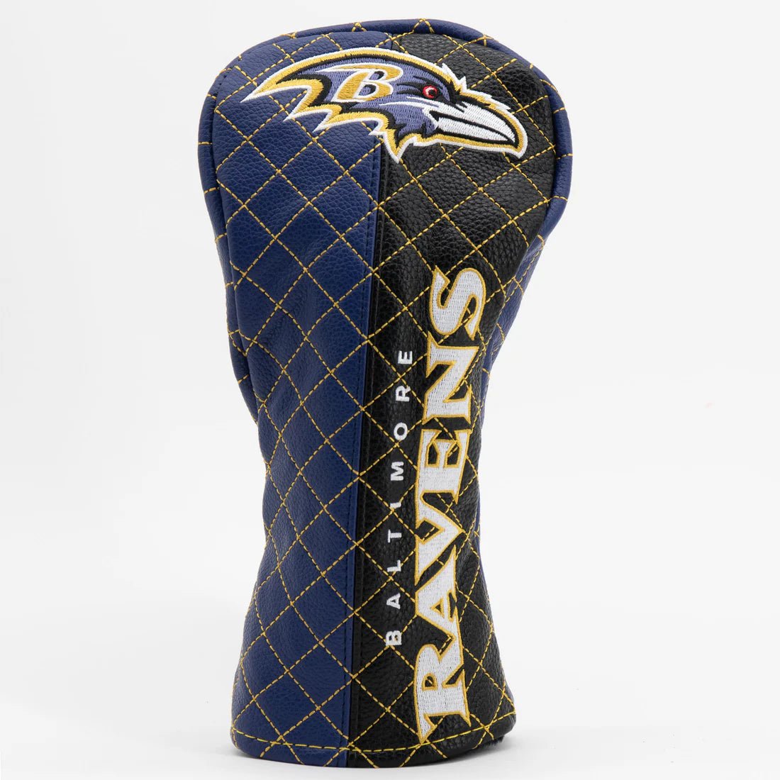 Baltimore Ravens Quilted Headcovers – Play Like a Raven Collection - Fairway Split - Club Rehab