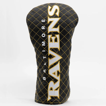 Baltimore Ravens Quilted Headcovers – Play Like a Raven Collection - Driver Solid - Club Rehab