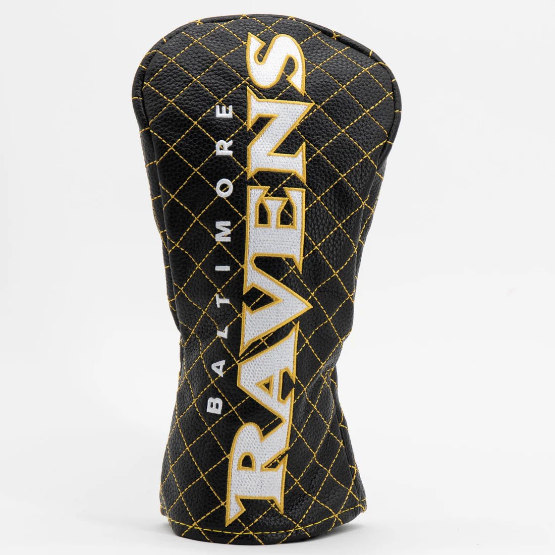 Baltimore Ravens Quilted Headcovers – Play Like a Raven Collection - Fairway Solid - Club Rehab