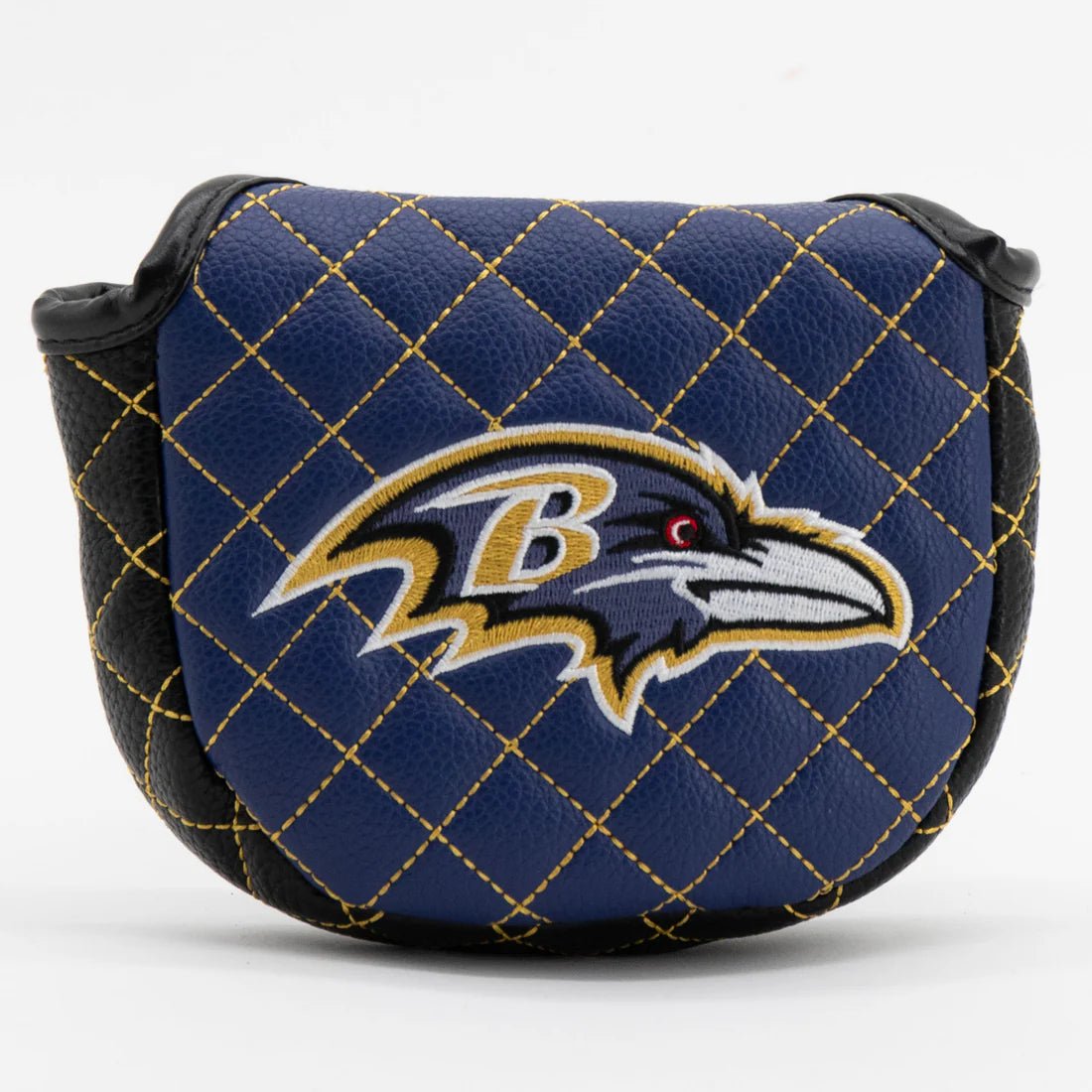 Baltimore Ravens Quilted Headcovers – Play Like a Raven Collection - Mallet Putter Solid - Club Rehab