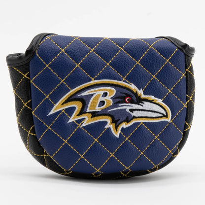Baltimore Ravens Quilted Headcovers – Play Like a Raven Collection - Mallet Putter Solid - Club Rehab