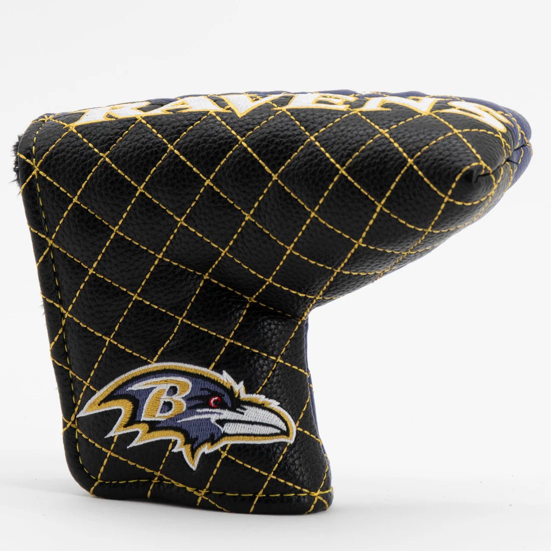 Baltimore Ravens Quilted Headcovers – Play Like a Raven Collection - Blade Putter Split - Club Rehab
