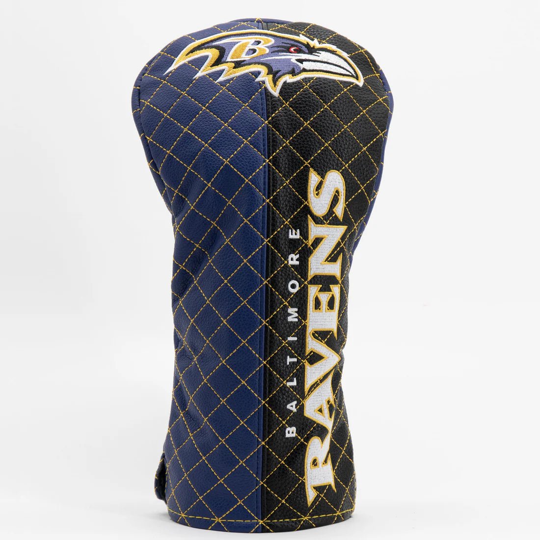Baltimore Ravens Quilted Headcovers – Play Like a Raven Collection - Driver Split - Club Rehab
