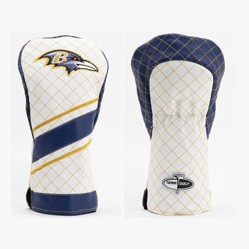 Baltimore Ravens gestreifter gesteppter Driver-Schlägerhaube