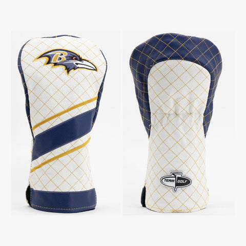 Baltimore Ravens gestreifter gesteppter Driver-Schlägerhaube