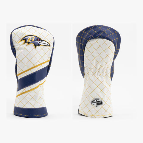 Baltimore Ravens Gesteppter Fairway-Schlägerhaube mit Streifenmuster