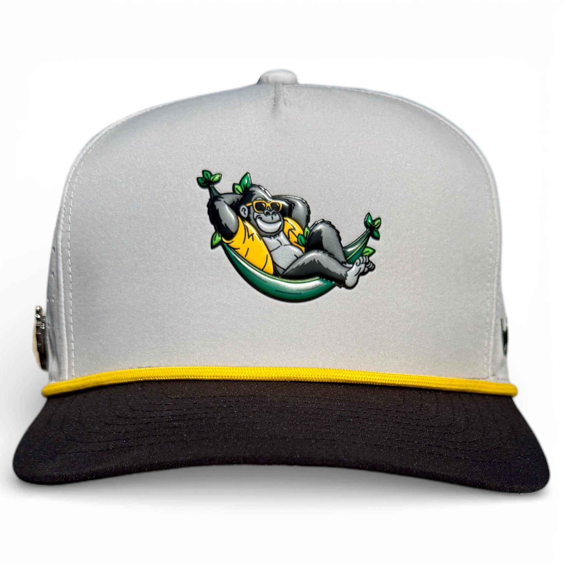 Banana Hammock Golf Hat | Snapback Cap | Built-in Magnetic Ball Marker Holder + Marker Included | Adjustable | One Size - Club Rehab