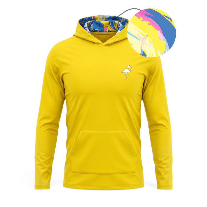 Banana Strokes Performance Hoodie | Lightweight Unisex Moisture-Wicking Athletic Hoodie - S - Club Rehab