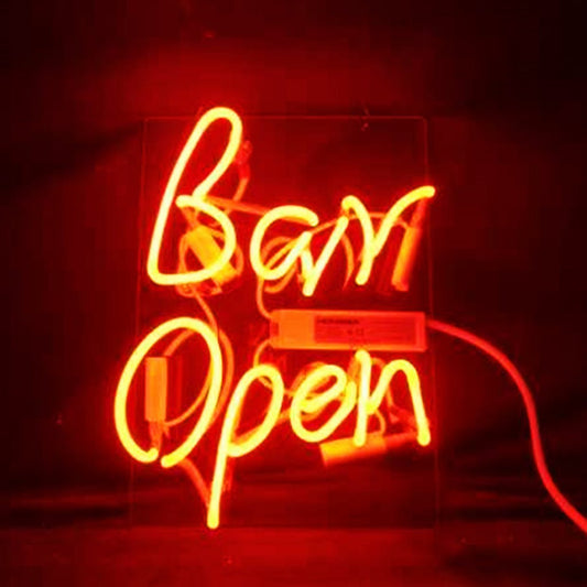Bar Open Neon Light Sign - Club Rehab