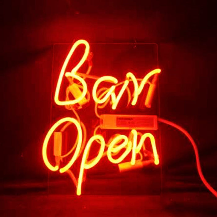 Bar Open Neon Light Sign - Club Rehab