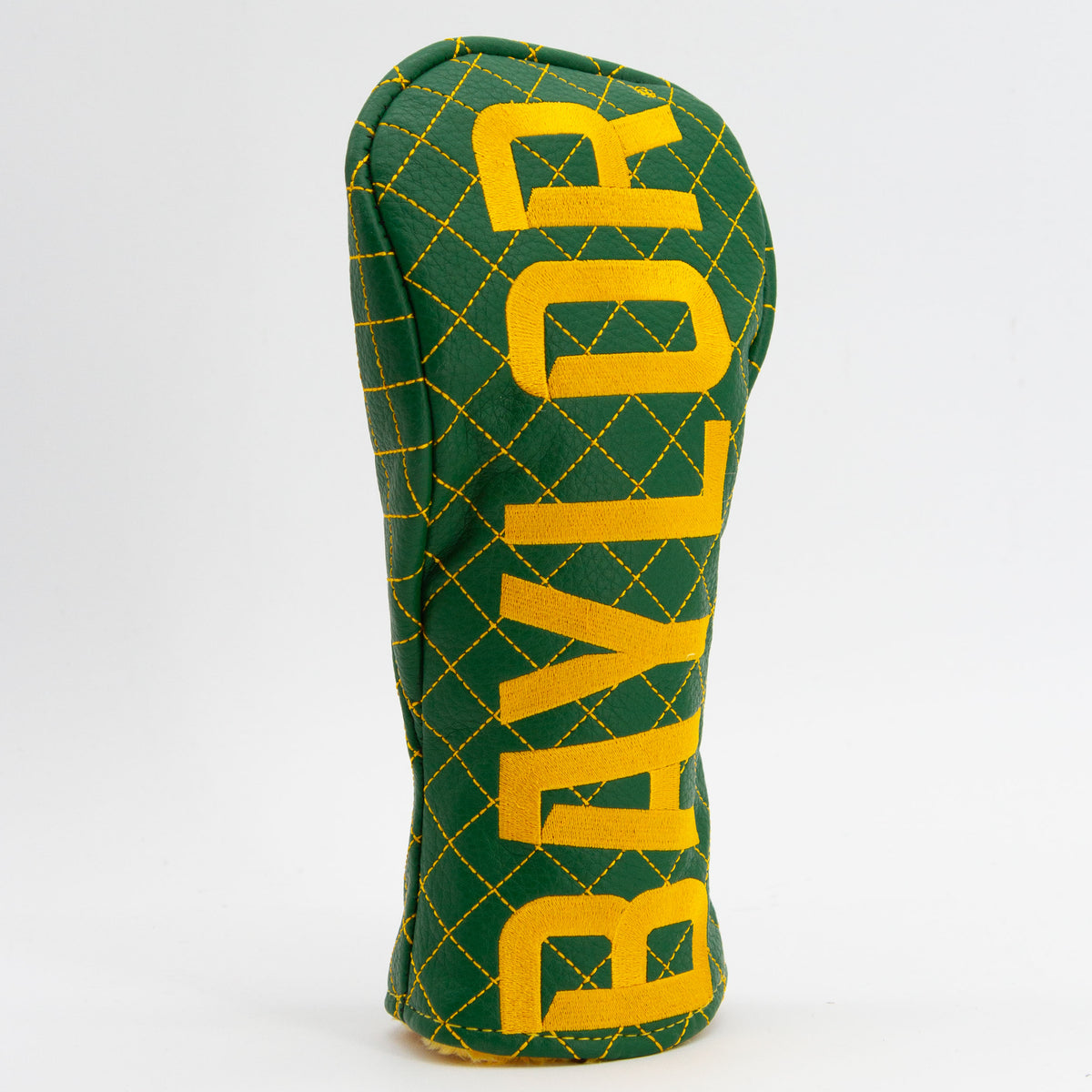 Baylor Bears Solid Quilted Fairway Headcover, angled view