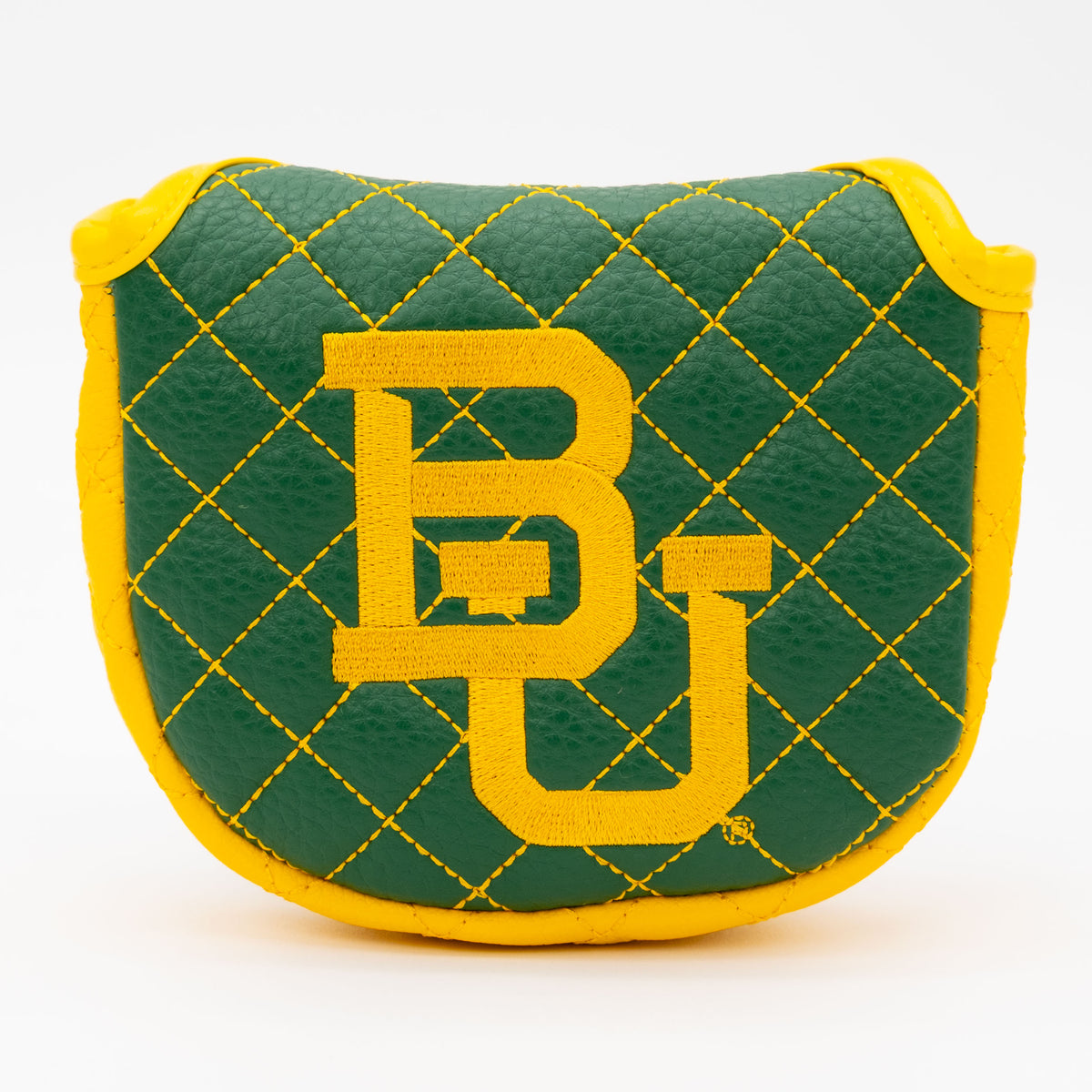 Baylor Bears Solid Quilted Mallet Putter Cover, front view