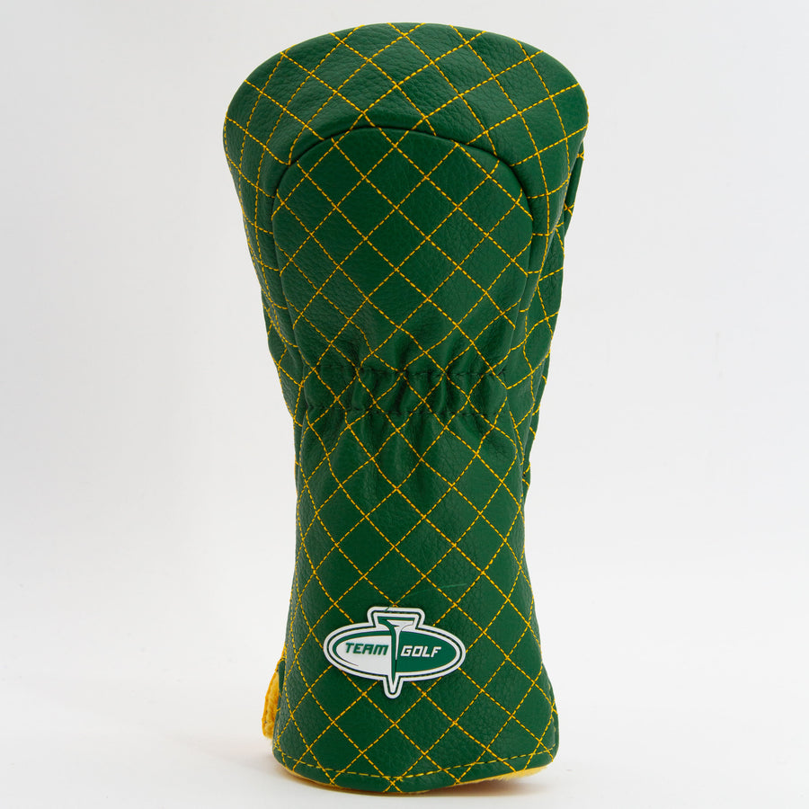 Baylor Bears split quilted driver cover, back view