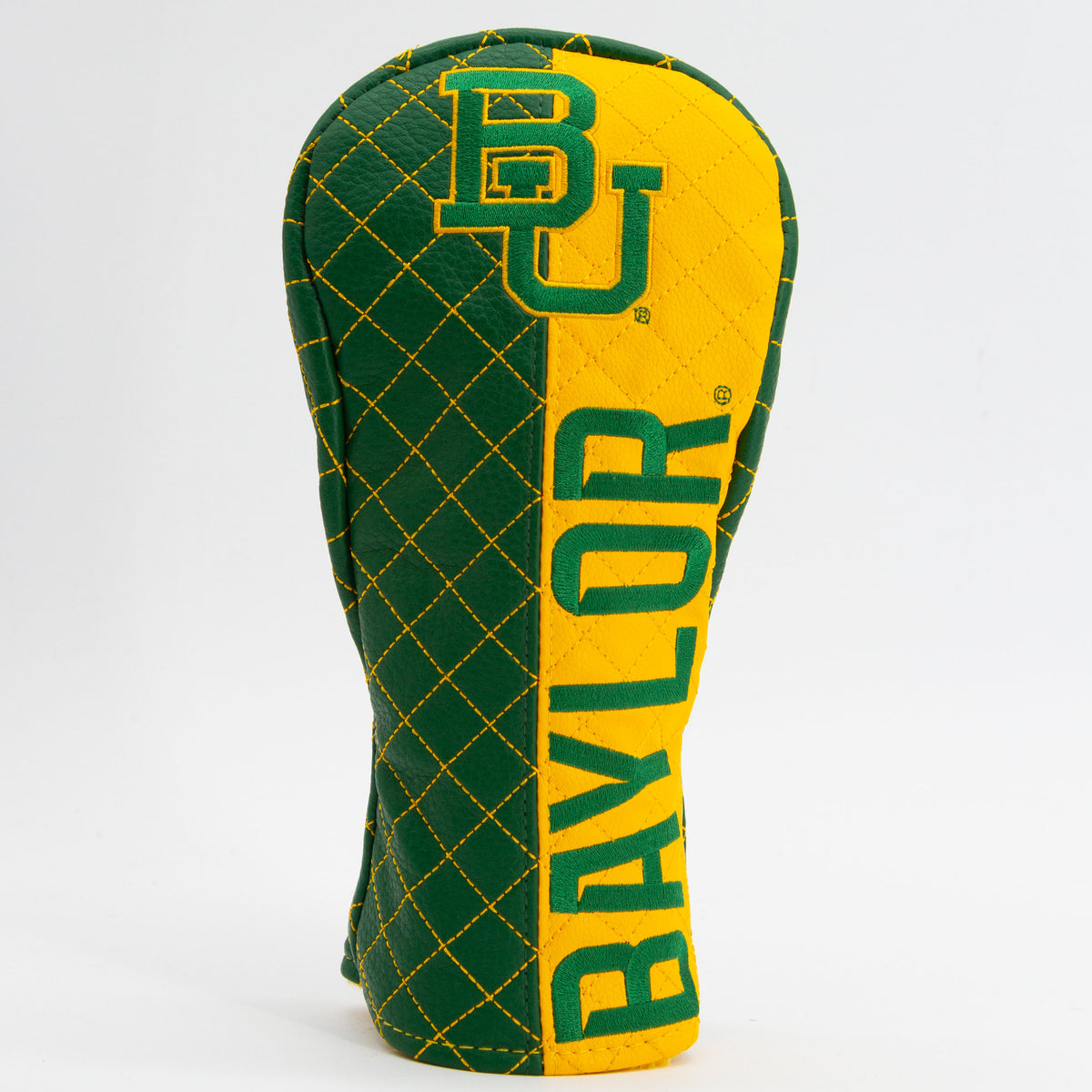 Baylor Bears Split Quilted Fairway Headcover, front view