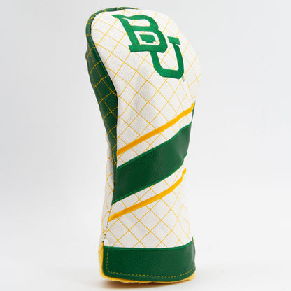 Baylor Bears Striped Quilted Driver Headcover, angled view
