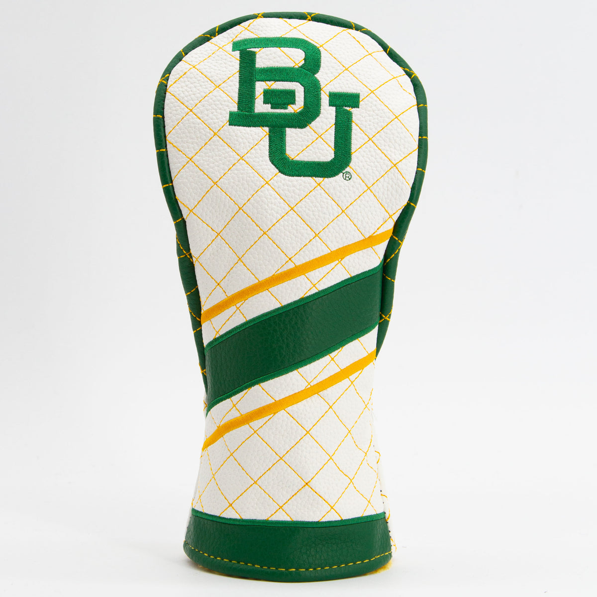 Baylor Bears Striped Quilted Fairway Headcover, front view
