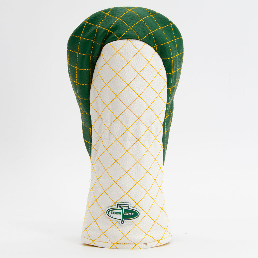 Baylor Bears striped quilted fairway cover, back view