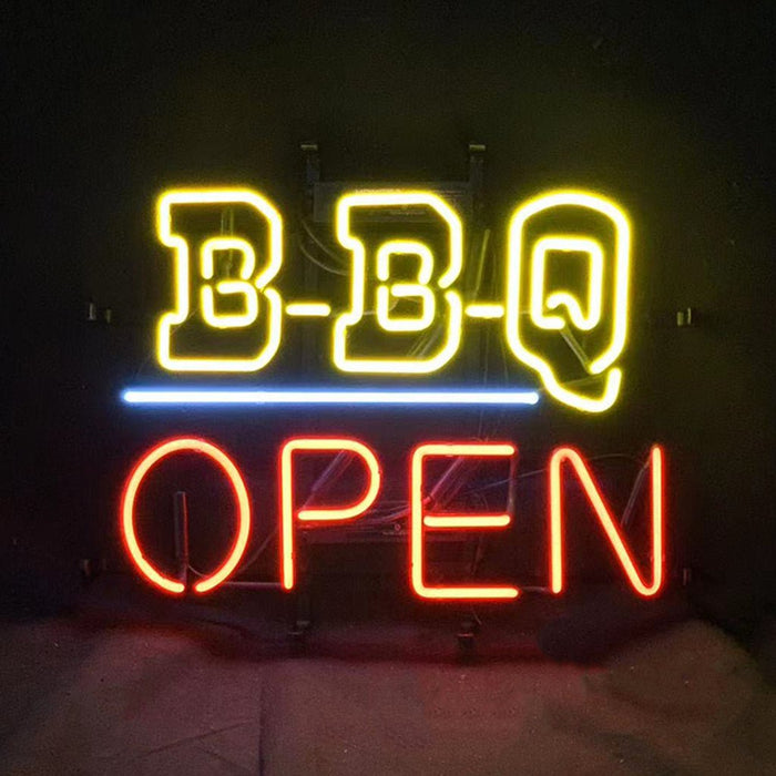 BBQ Open Neon Light Sign - Club Rehab