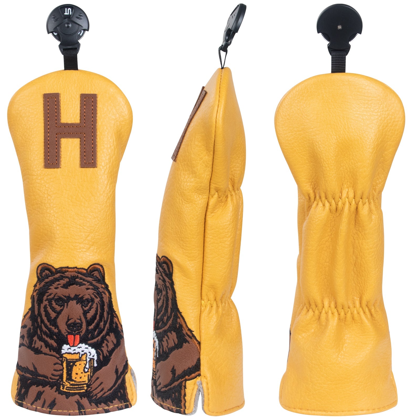 Bear With a Beer Headcover - Hybrid - Club Rehab