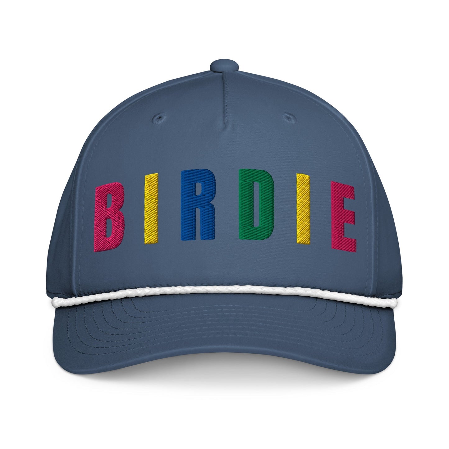 BIRDIE Embroidered Golf Hat for Women - Birdie Pop Collection - Light Blue/White - Club Rehab