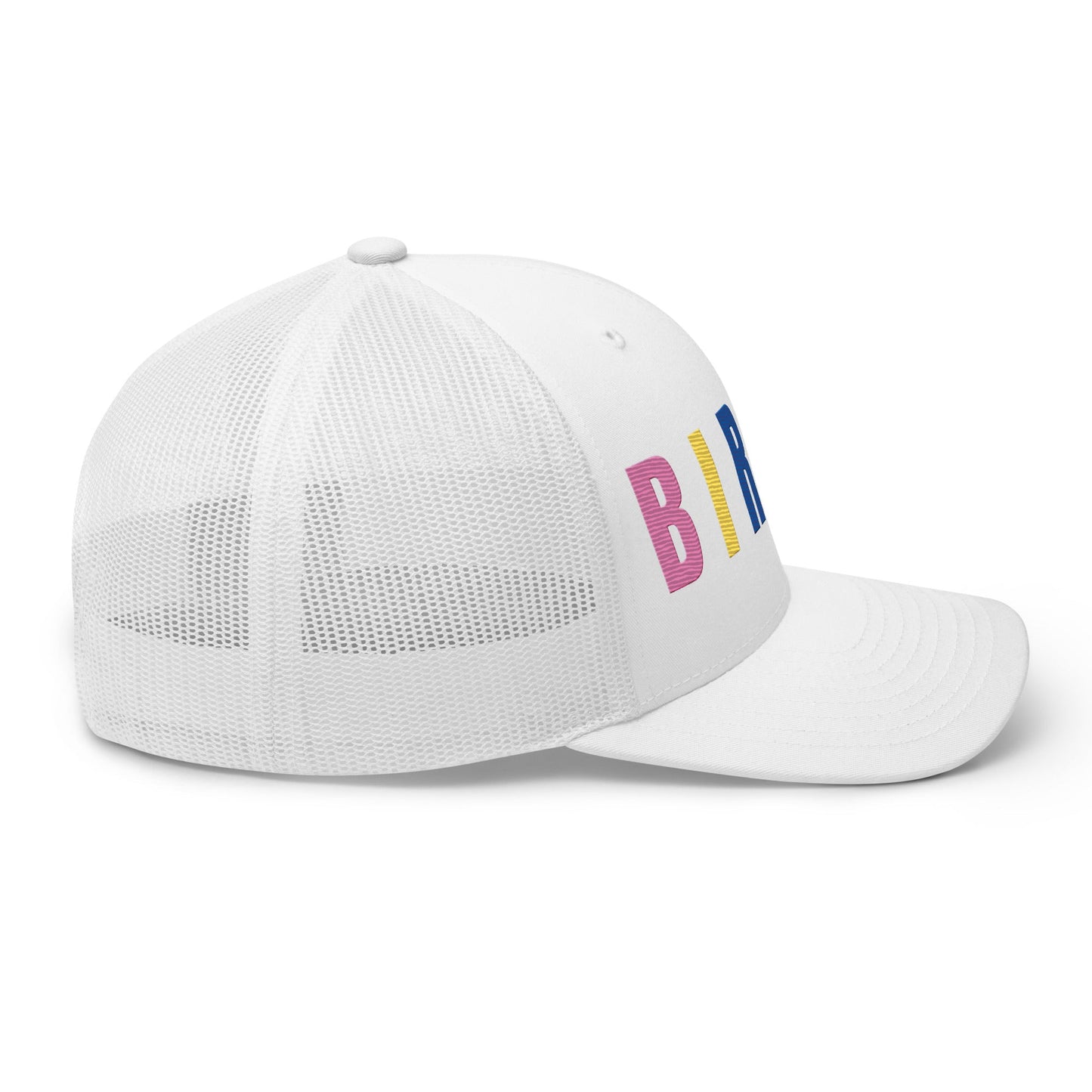 BIRDIE Embroidered Golf Trucker Hat – Birdie Pop Collection - White - Club Rehab