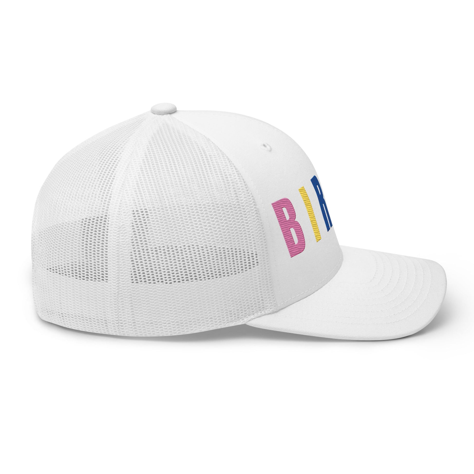 BIRDIE Embroidered Golf Trucker Hat – Birdie Pop Collection - White - Club Rehab