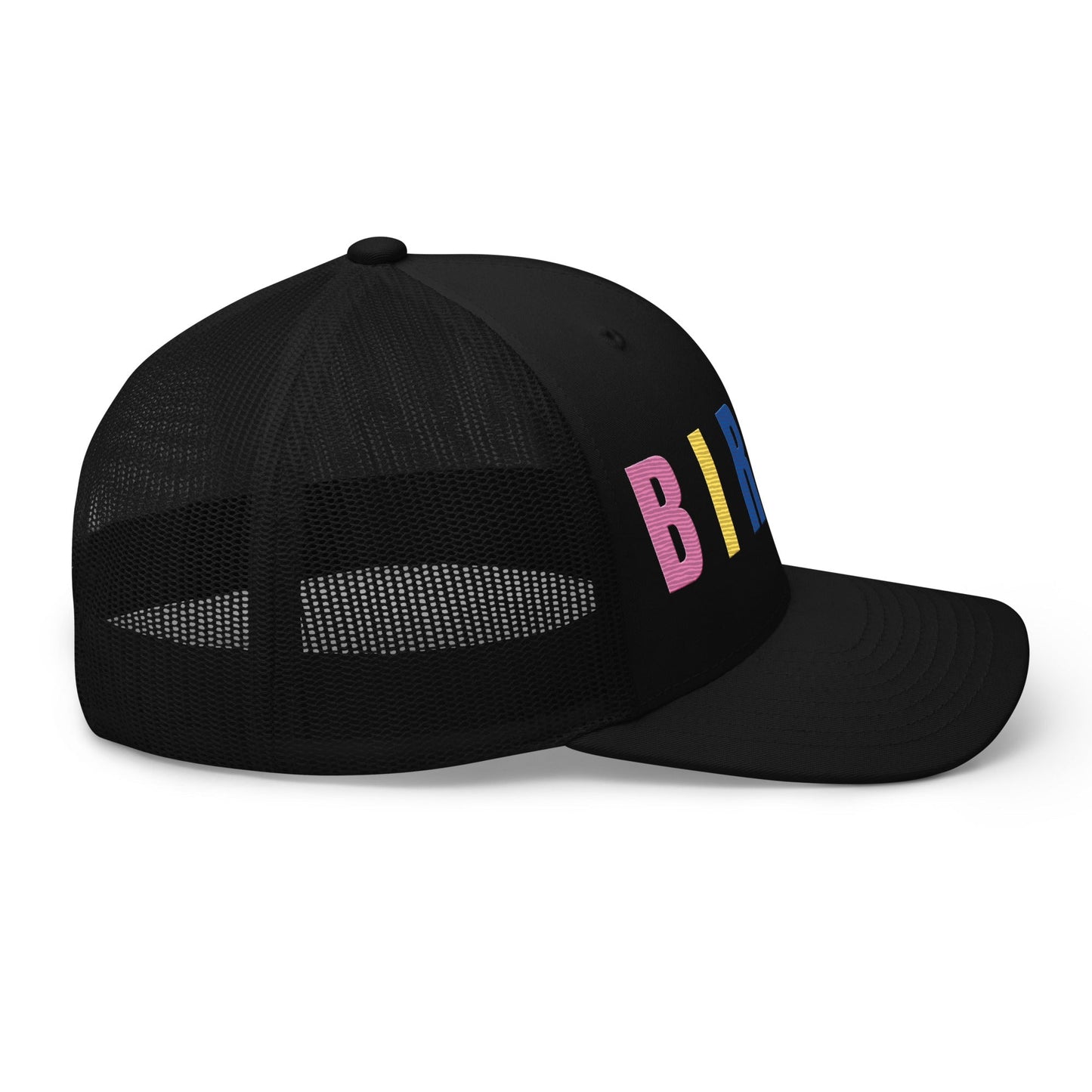BIRDIE Embroidered Golf Trucker Hat – Birdie Pop Collection - Black - Club Rehab