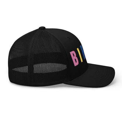 BIRDIE Embroidered Golf Trucker Hat – Birdie Pop Collection - Black - Club Rehab