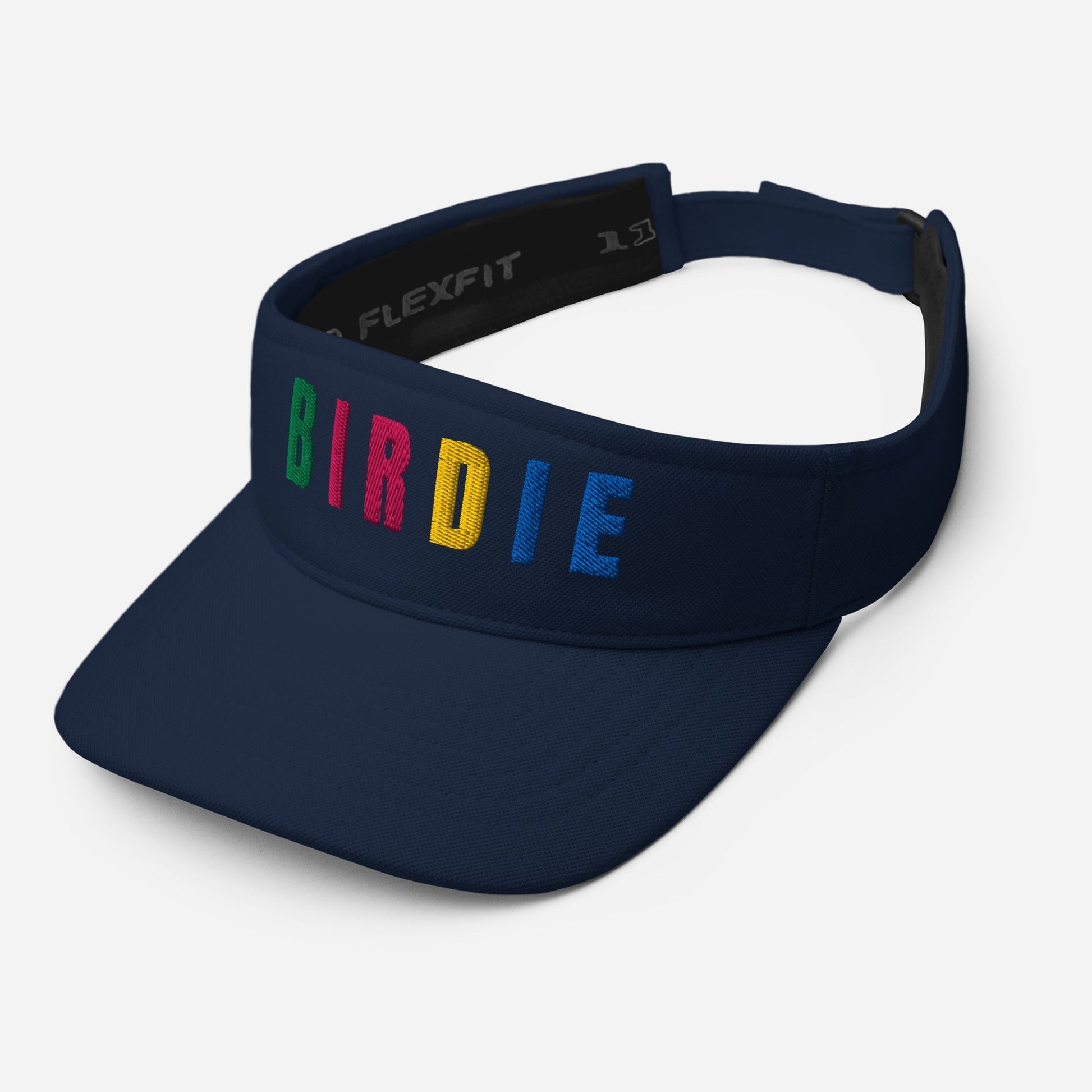 BIRDIE Golf Embroidered Women’s Visor - Birdie Pop Collection - Navy - Club Rehab