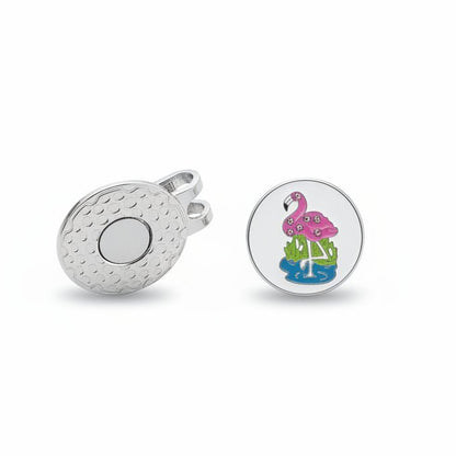 Birdie in Paradise Flamingo Golf Ball Marker - Club Rehab