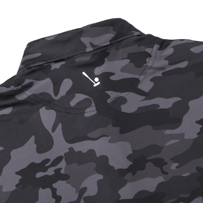 Black Camo Men's Polo - S - Club Rehab