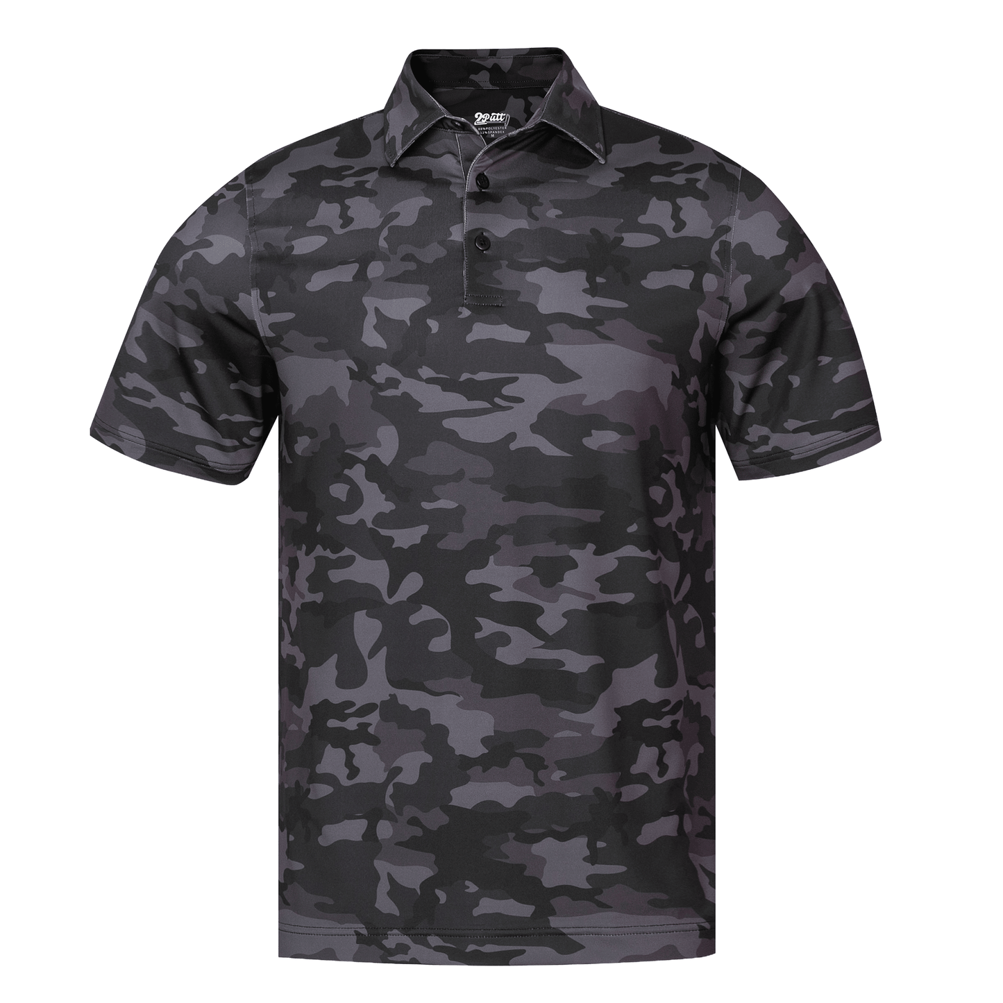 Black Camo Men's Polo - S - Club Rehab