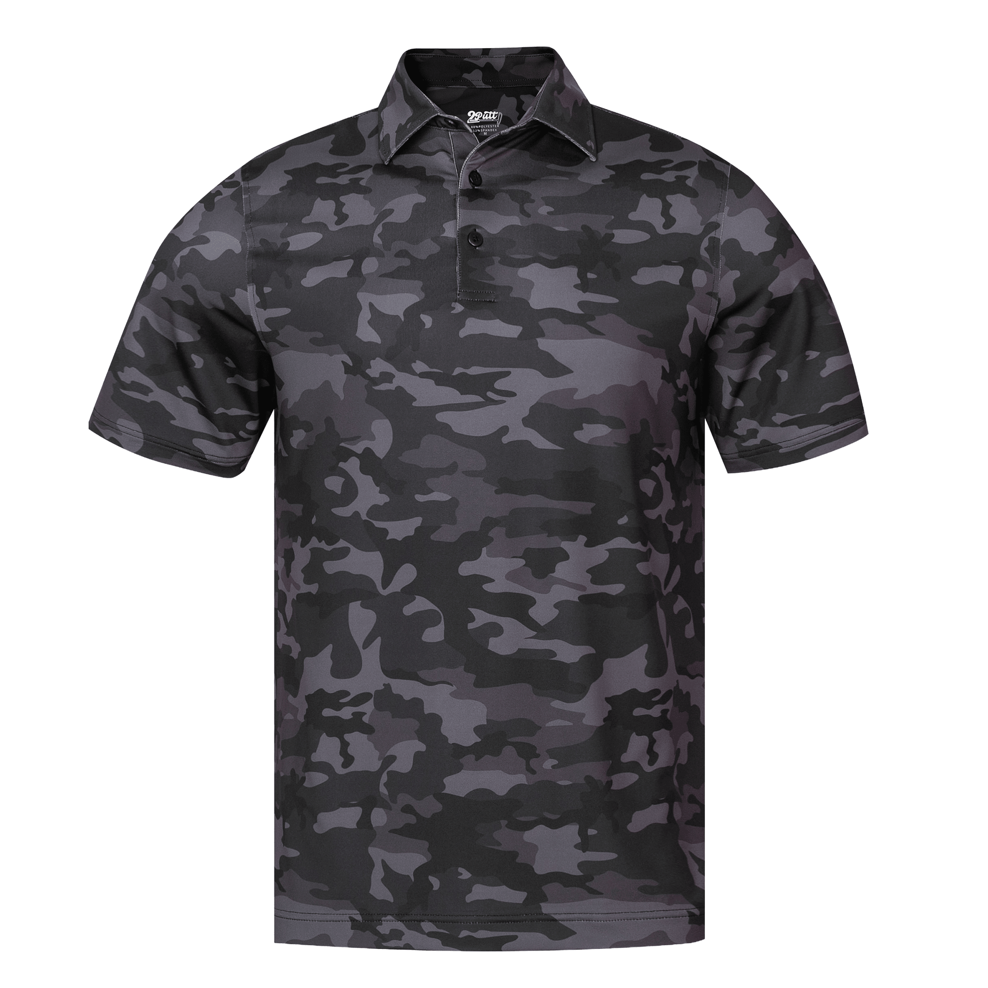 Black Camo Men's Polo - S - Club Rehab