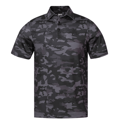 Black Camo Men's Polo - S - Club Rehab