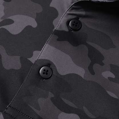 Black Camo Men's Polo - S - Club Rehab