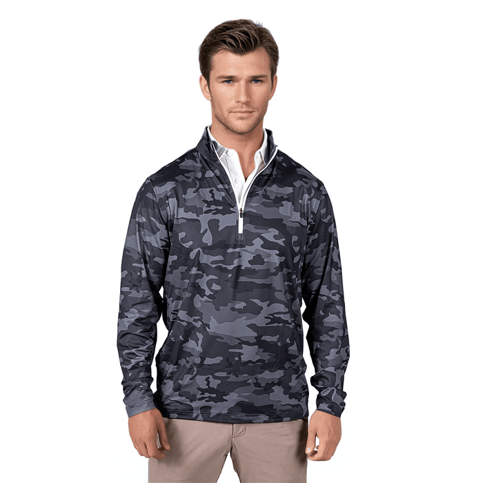 Black Camo Men's Q - Zip - S - Club Rehab
