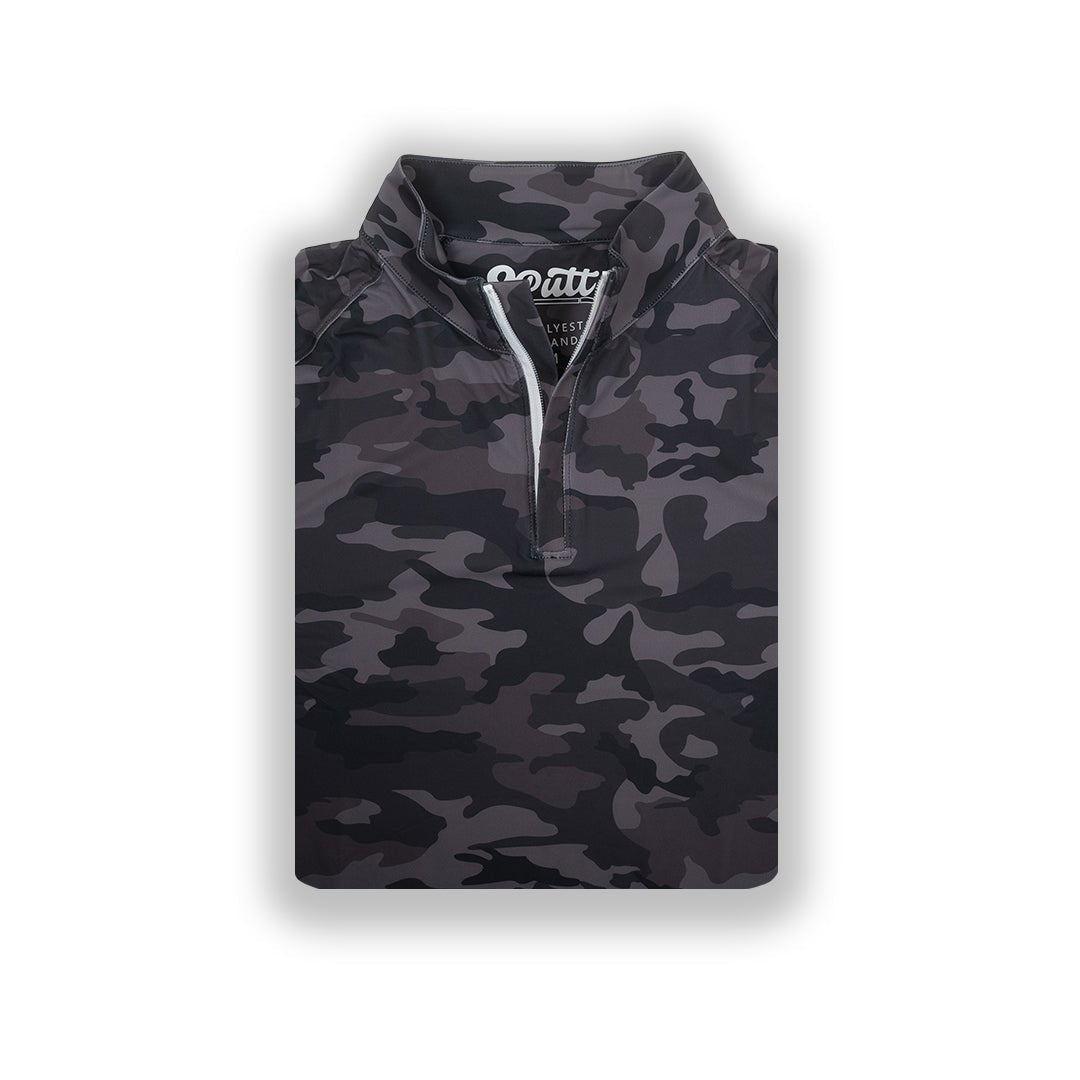Black Camo Men's Q - Zip - S - Club Rehab