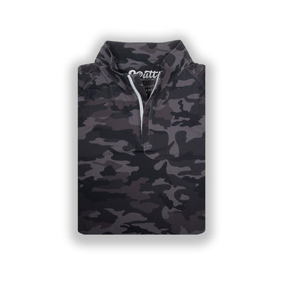 Black Camo Men's Q - Zip - S - Club Rehab