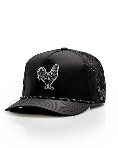 Black Cock Black - Perforated Rope Hat - Club Rehab