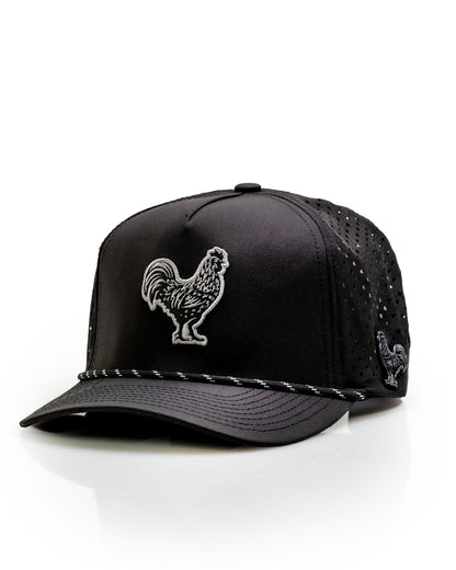 Black Cock Black - Perforated Rope Hat - Club Rehab