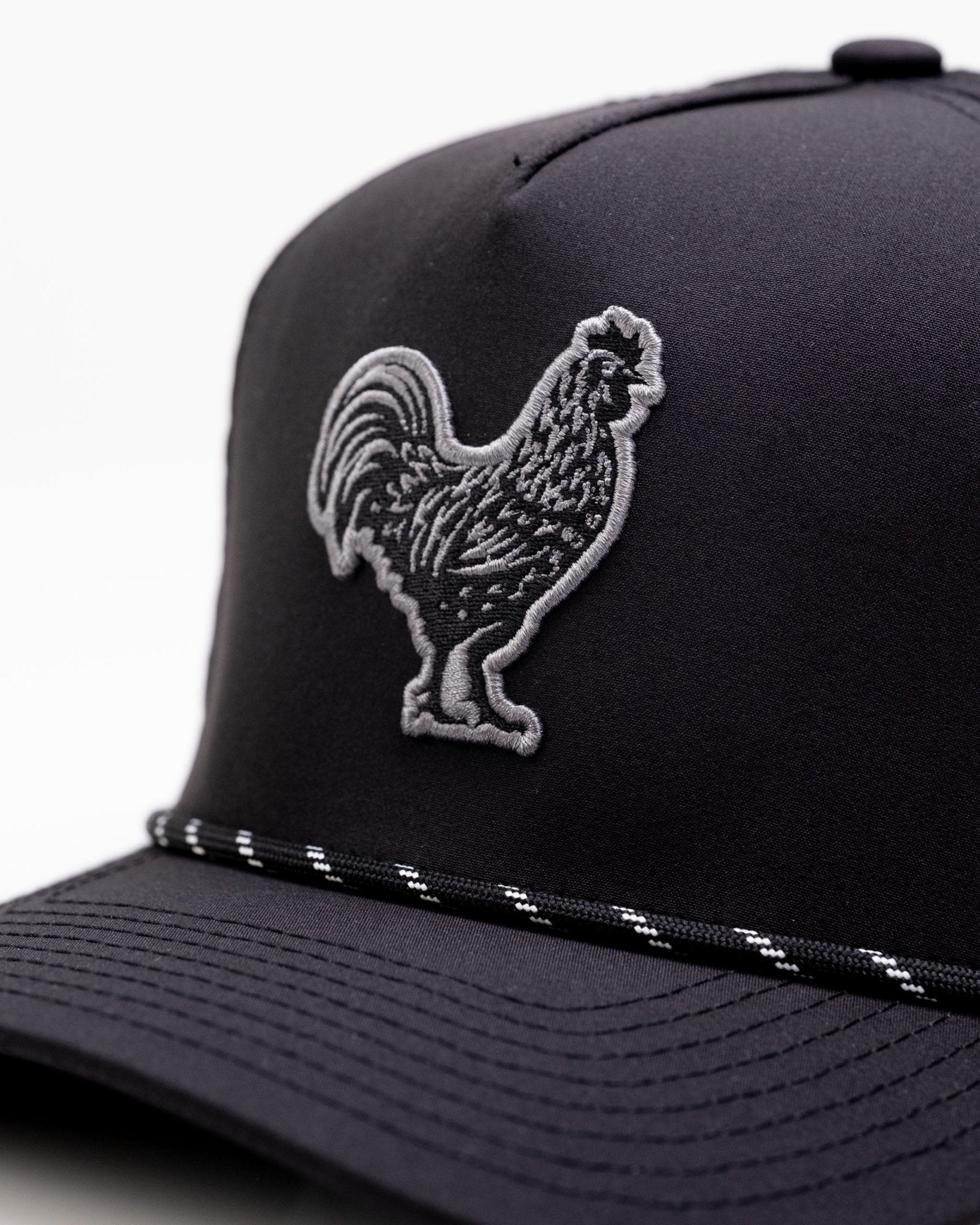 Black Cock Black - Perforated Rope Hat - Club Rehab