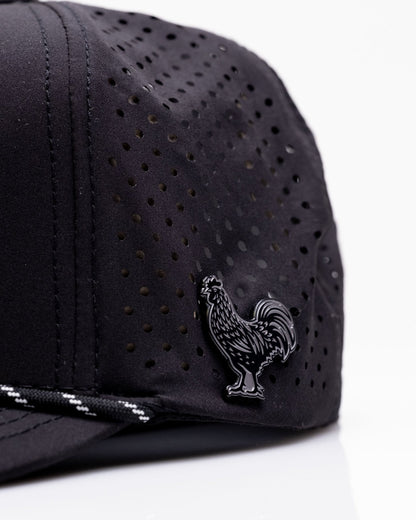 Black Cock Black - Perforated Rope Hat - Club Rehab